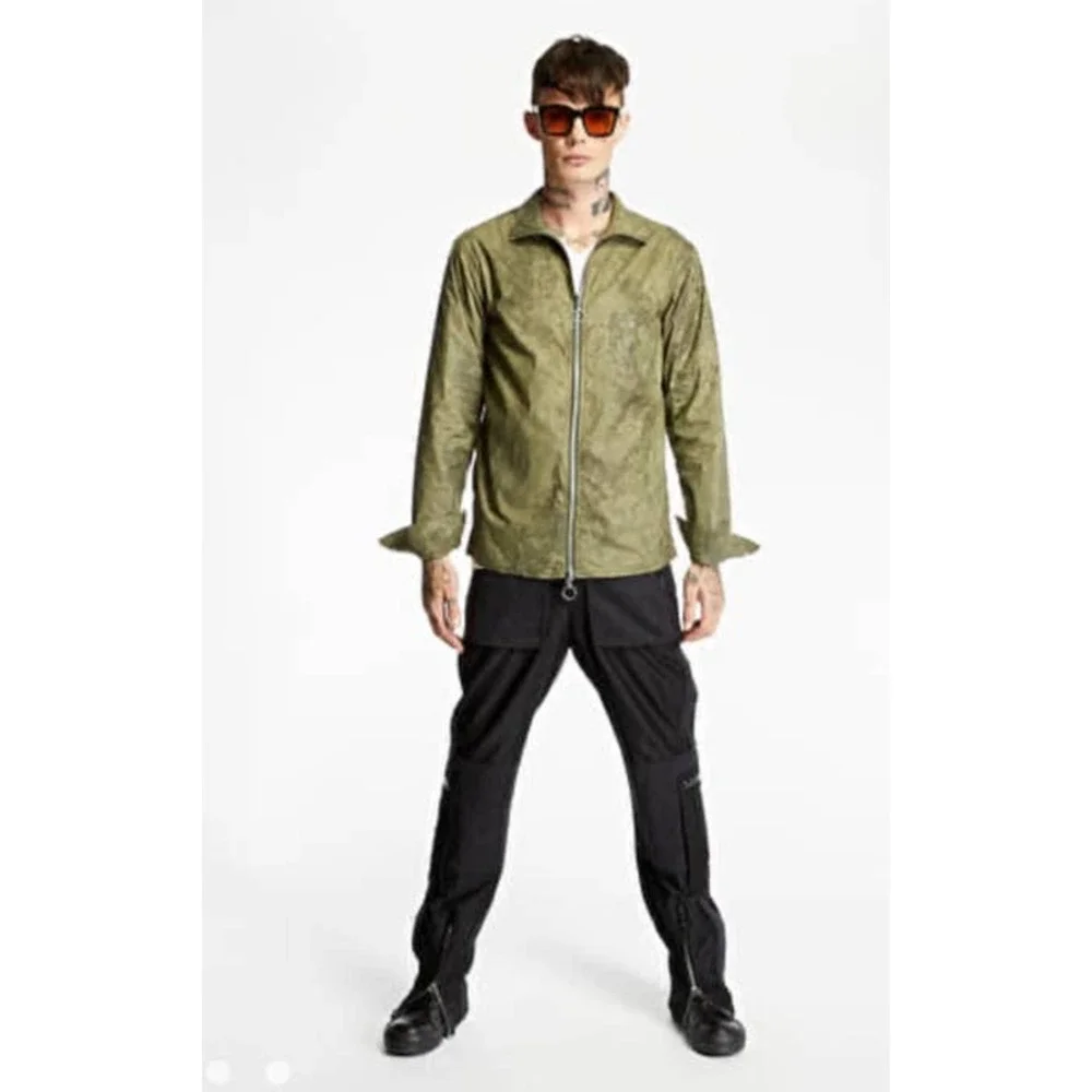 soulland Barney Camo Zip Up Jacket sz M NWOT Originally $375